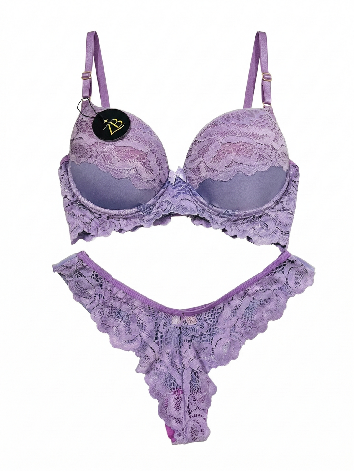 Conjunto Renda Roxo