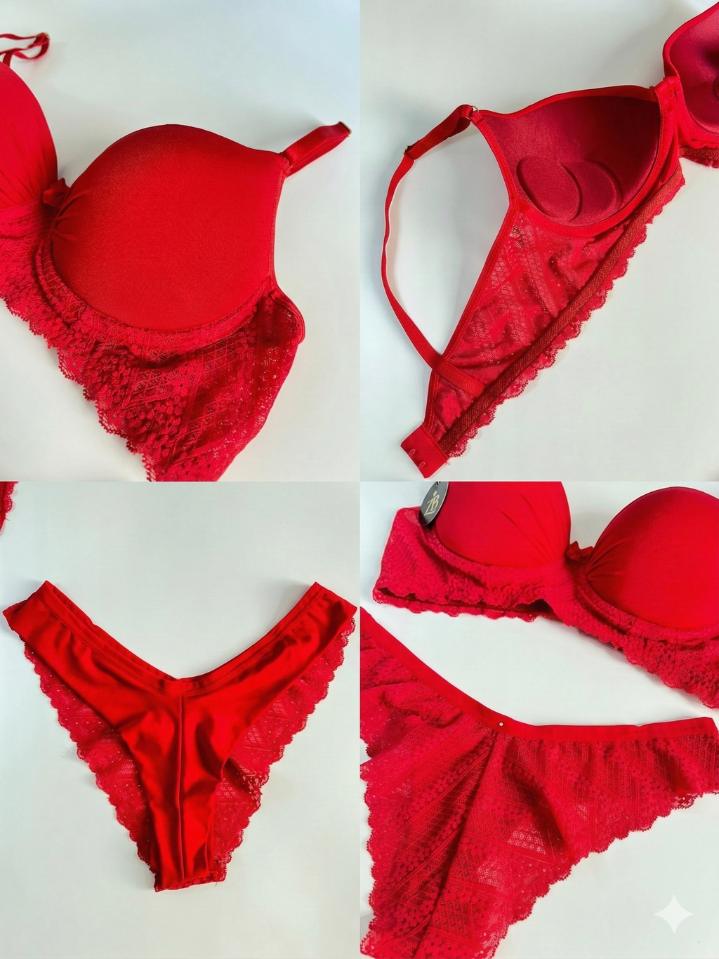 Conjunto Renda Vermelho