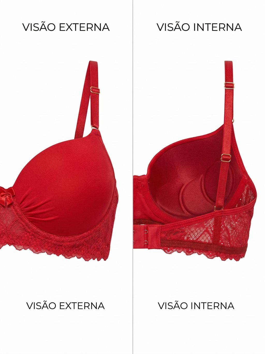 Conjunto Renda Vermelho