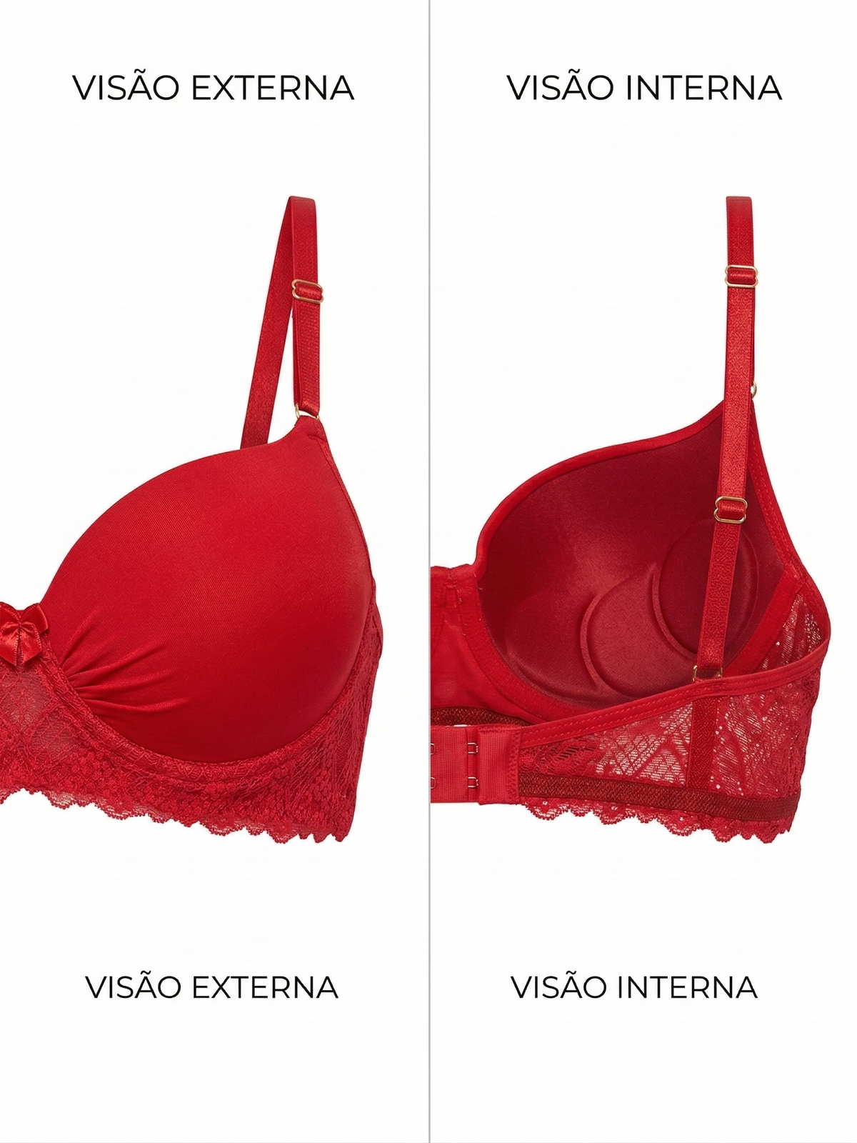 Conjunto Renda Vermelho